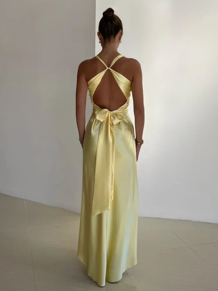 Nicole | Robe D’Été – Sans Manches Et Col En V Raffiné
