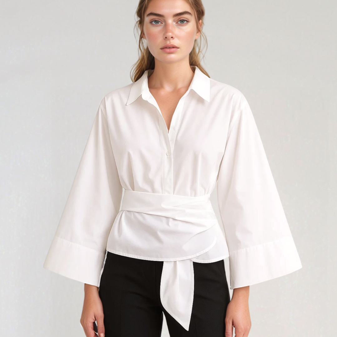Elise | Sommer-Wickelbluse – Leichte Eleganz und feminine Passform