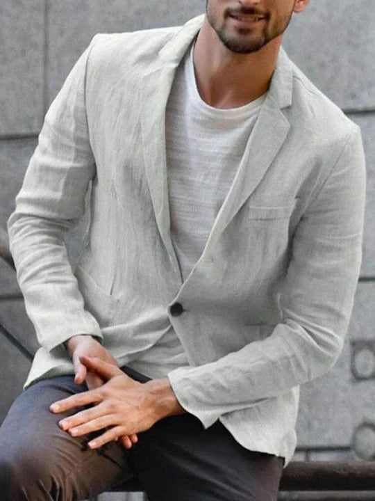 Rudy | Tailored Blazer with Notched Collar and Long Sleeves