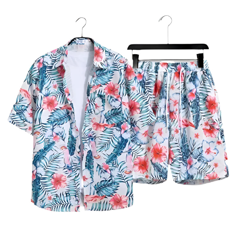 Alexandre | Insieme Estivo Per Uomini Camicia E Pantaloni Corti