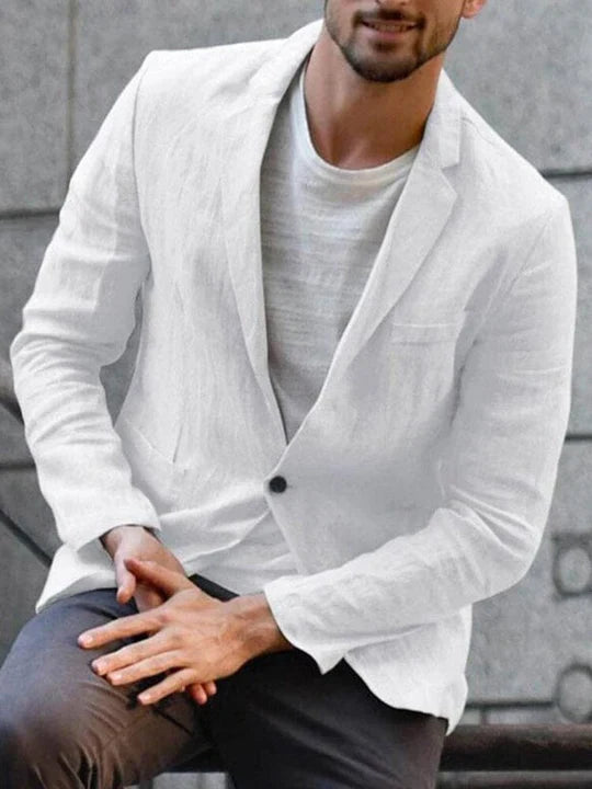Rudy | Tailored Blazer with Notched Collar and Long Sleeves