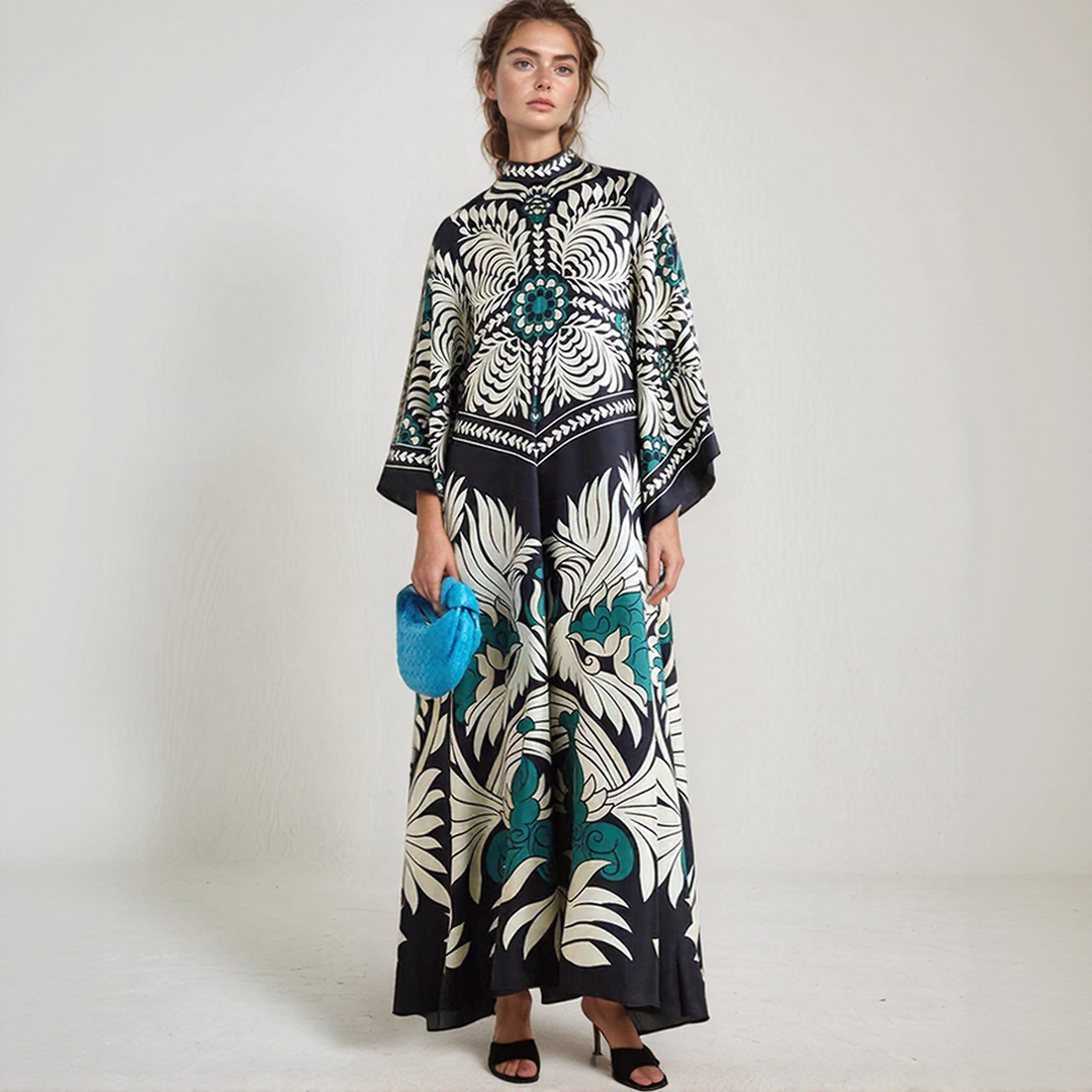 Djamila | Maxi Kaftan Boheme Kjole – Afslappet Og Flydende Elegance