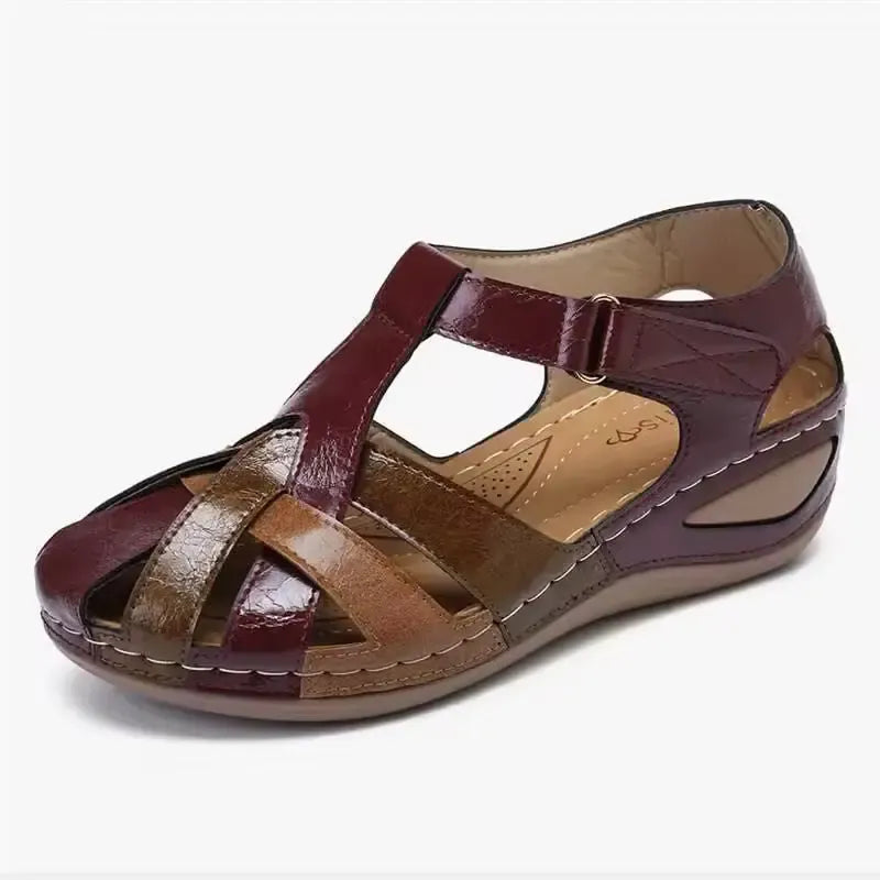 Alma | Sandalen met Kruisband – Vintage en Vrouwelijke Allure