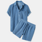 Emirhan | Herren Hemd und Shorts Set mit Textur 