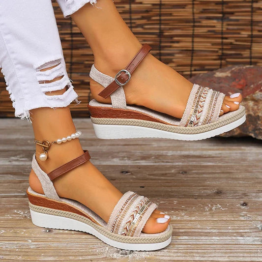 Zoé | Women's Sandals – Comfort and Braided Details 