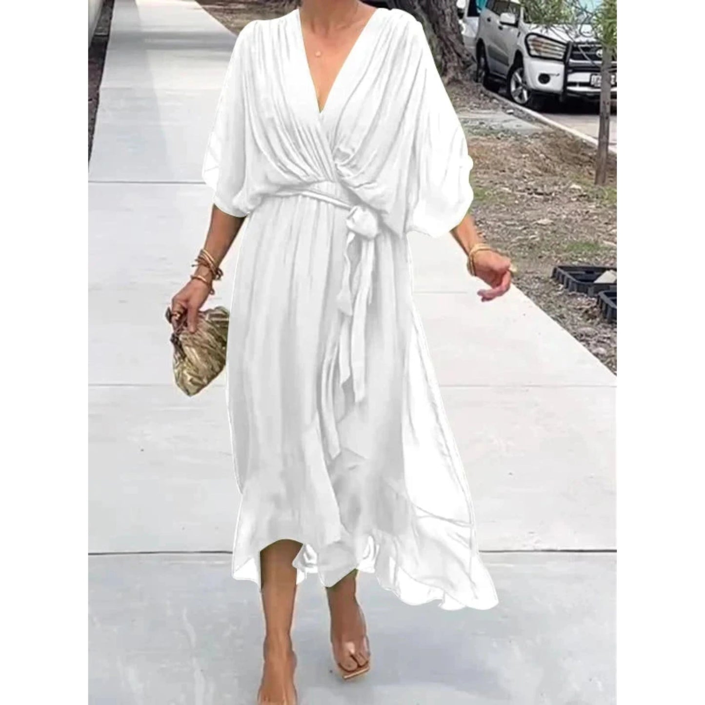 Annabelle | Vestido Cruzado – Corte Ligero y Fluido 