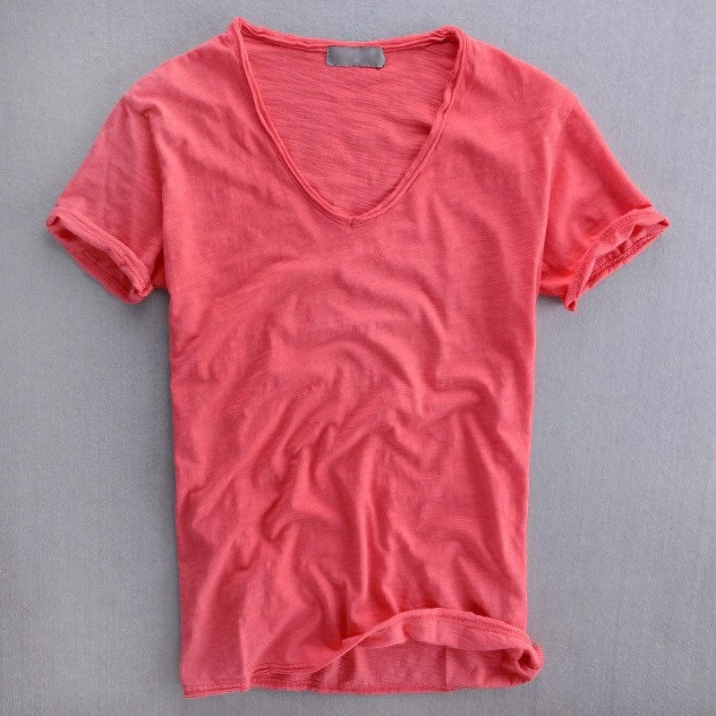 ヴィクトル | Vネック Tシャツ 半袖 ゆったりシルエット 