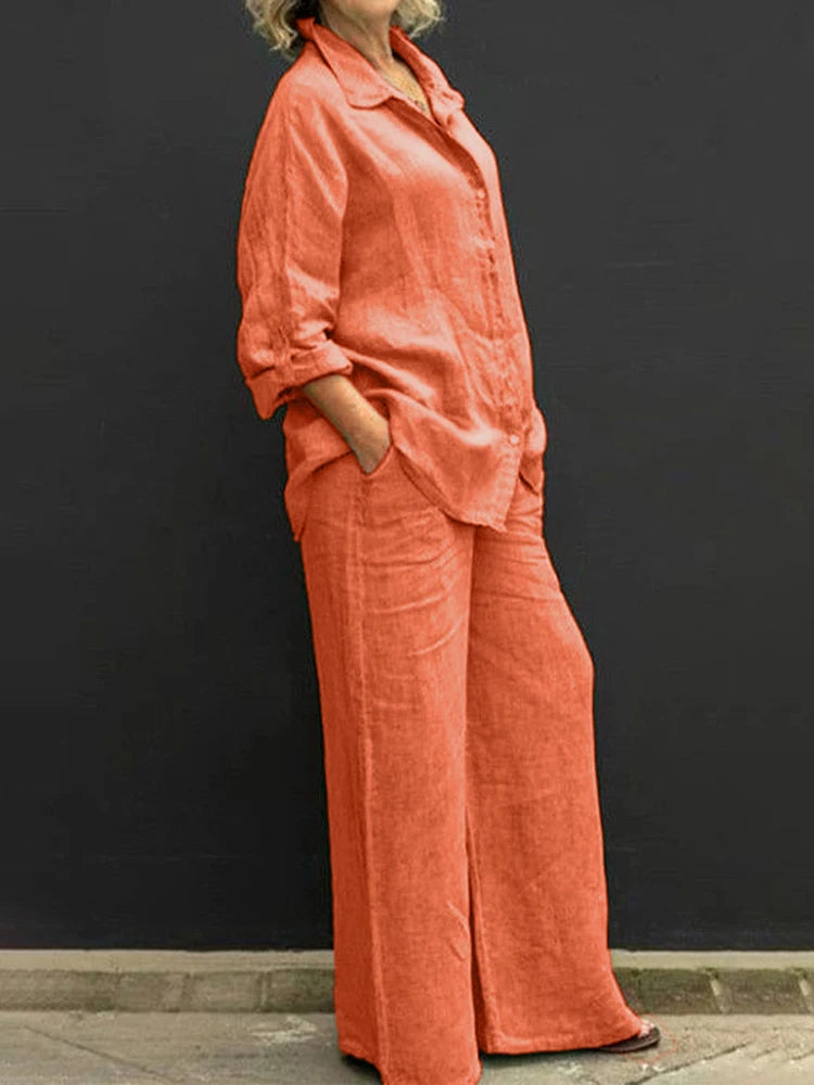 Gwendoline | Ensemble Knappet Kvinne – Oversized og Trendy 