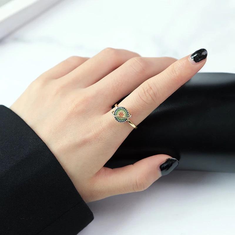 Aline | Elegancka pierścionek orbitalny przeciwstresowy 
