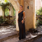 Mélinda | Asymmetrisches Langkleid – Eleganz und Modernität 
