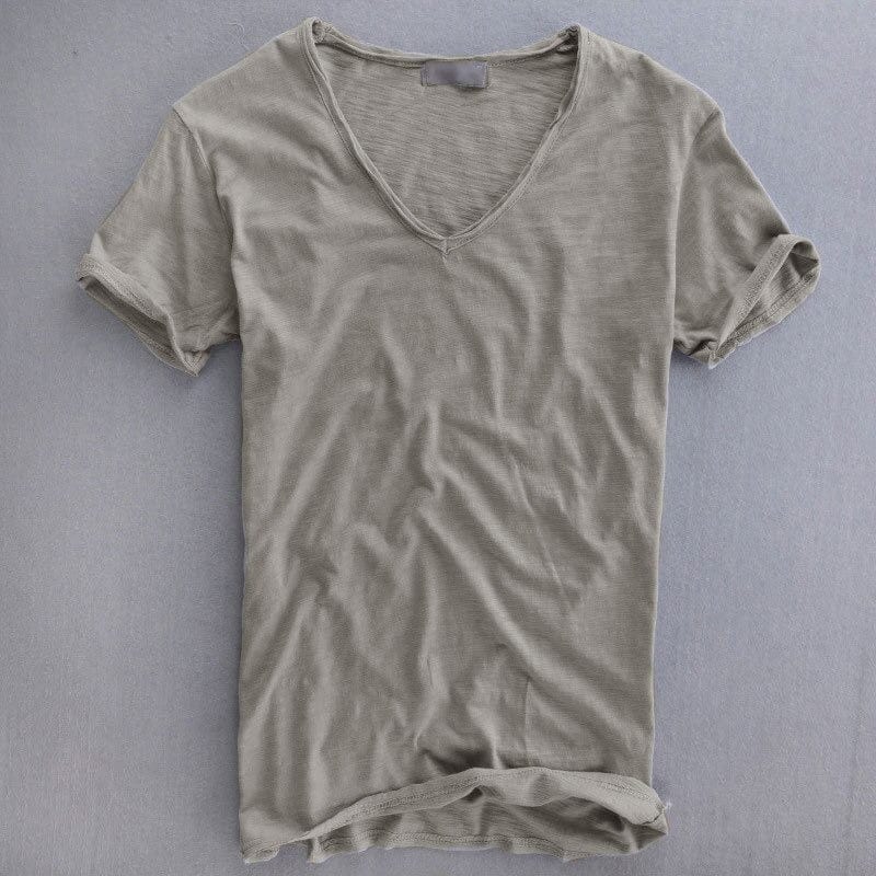 ヴィクトル | Vネック Tシャツ 半袖 ゆったりシルエット 