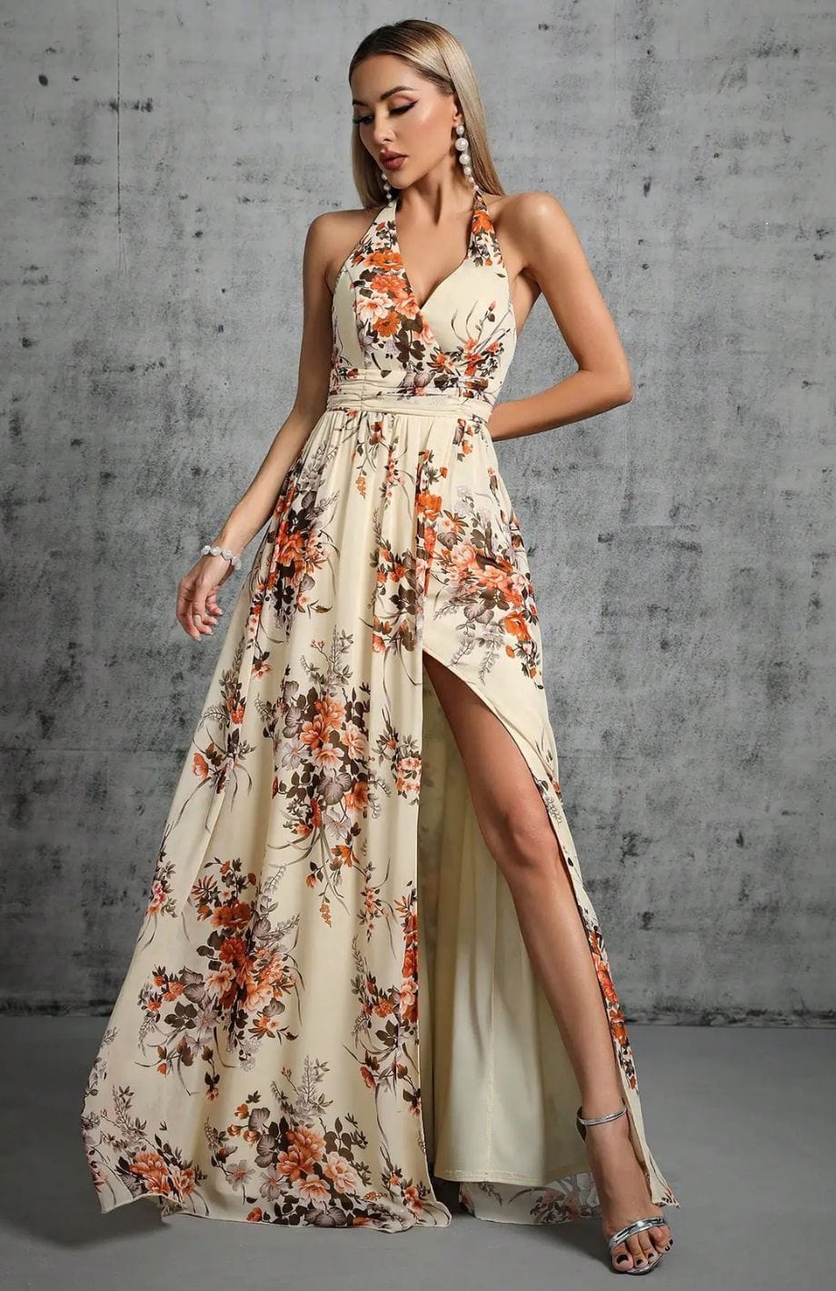 Eva | Elegant Printed Dress – Perfect For Weddings 