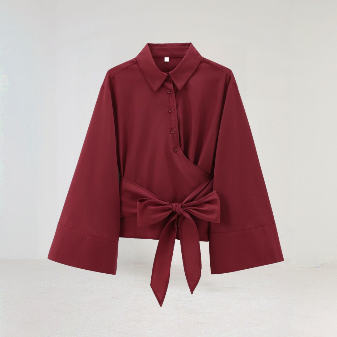 Elise | Sommer-Wickelbluse – Leichte Eleganz und feminine Passform 