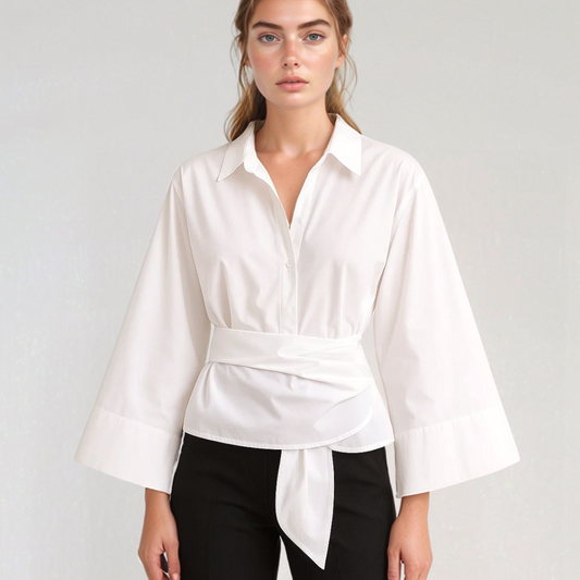 Elise | Sommer-Wickelbluse – Leichte Eleganz und feminine Passform 