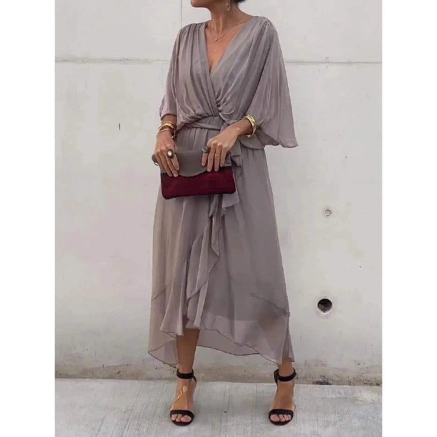Annabelle | Vestido Cruzado – Corte Ligero y Fluido 