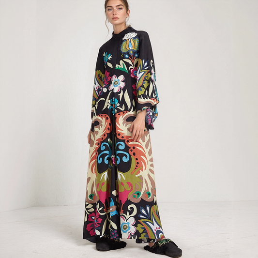 Djamila | Maxi Kaftan Boheme Kjole – Afslappet Og Flydende Elegance 