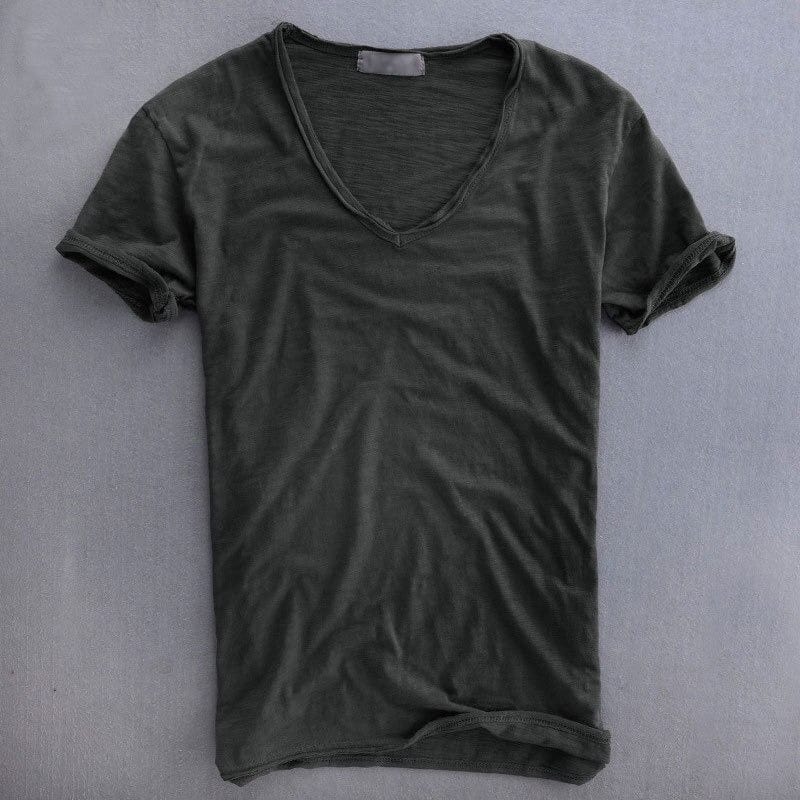ヴィクトル | Vネック Tシャツ 半袖 ゆったりシルエット 