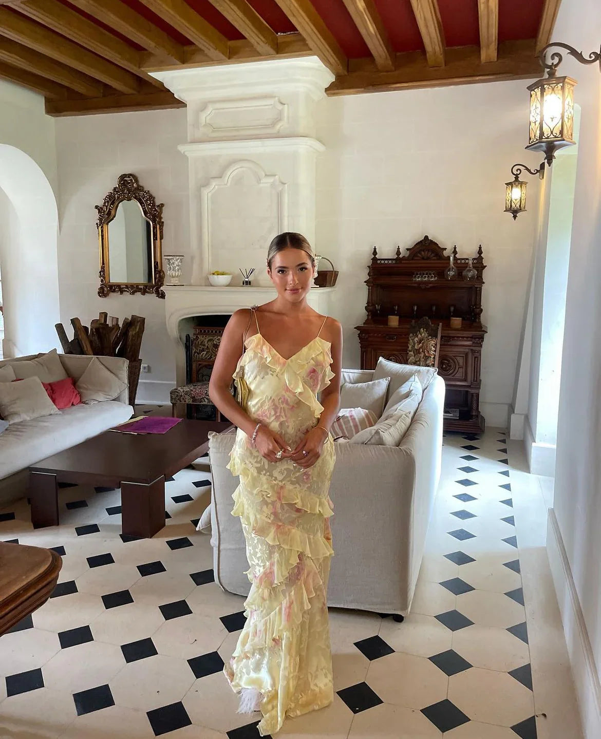 Sophie | Maxi šaty s volánky – Romantická elegance a lehkost 