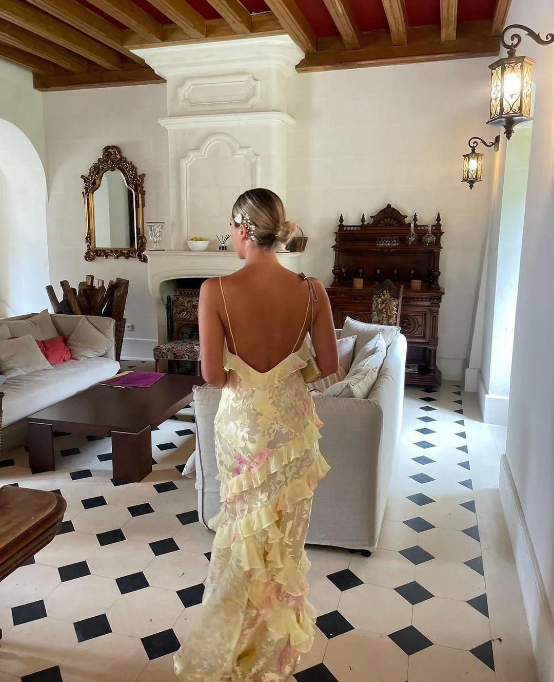 Sophie | Maxi šaty s volánky – Romantická elegance a lehkost 