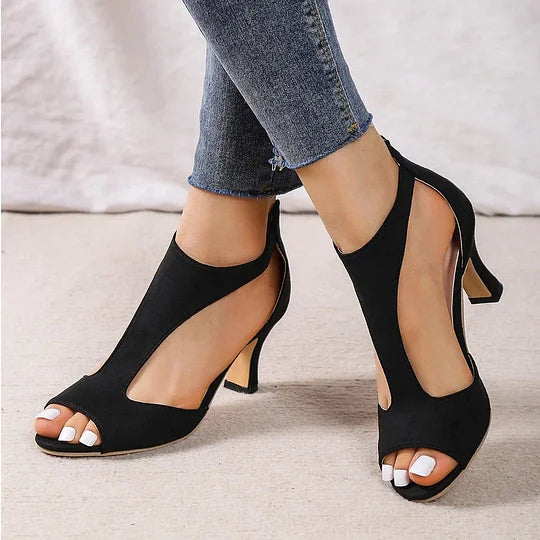Anastasie | Buty Na Obcasie Z Odkrytymi Palcami – Elegancki I Kobiecy Styl 