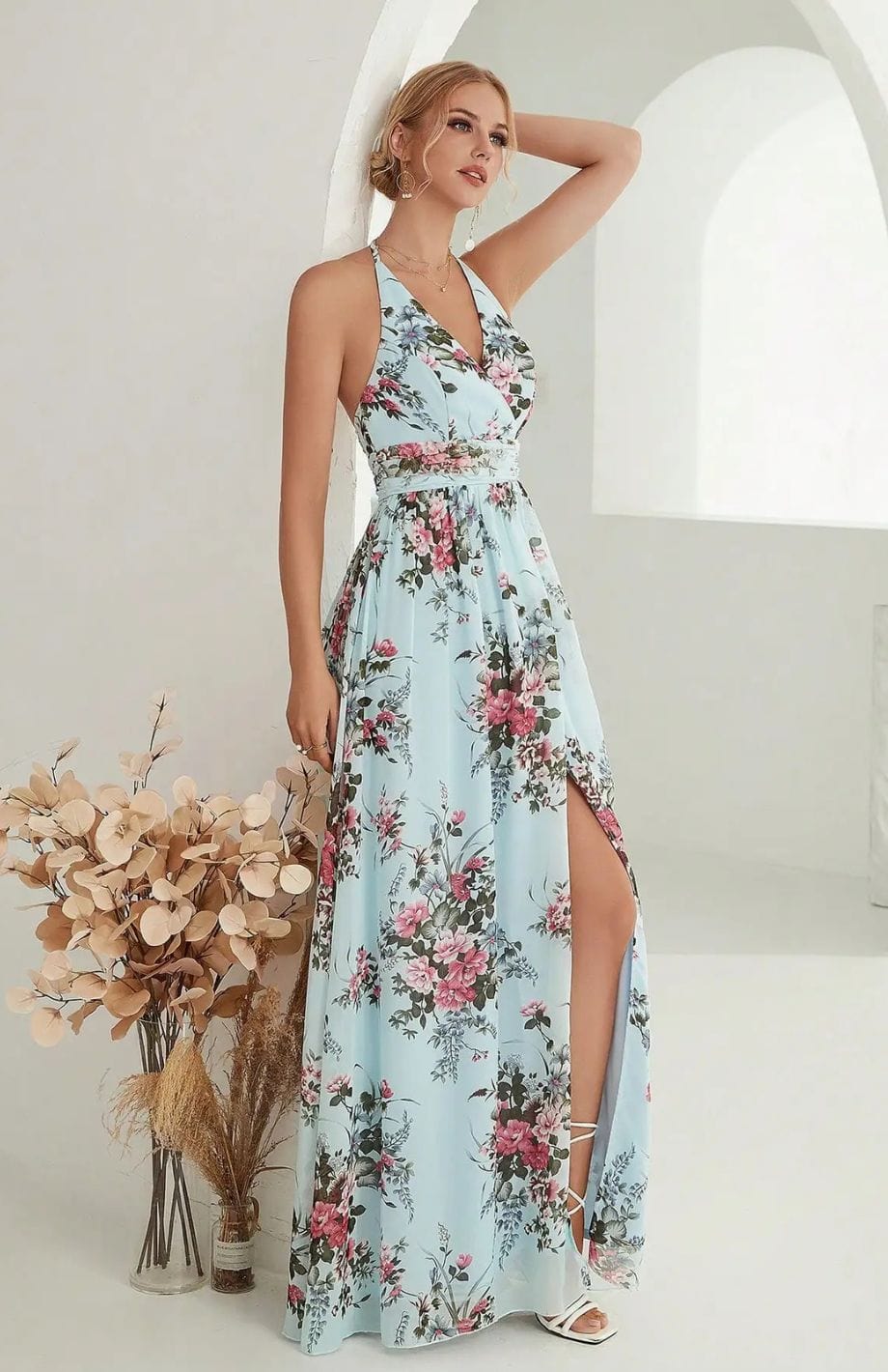 Eva | Elegant Printed Dress – Perfect For Weddings 