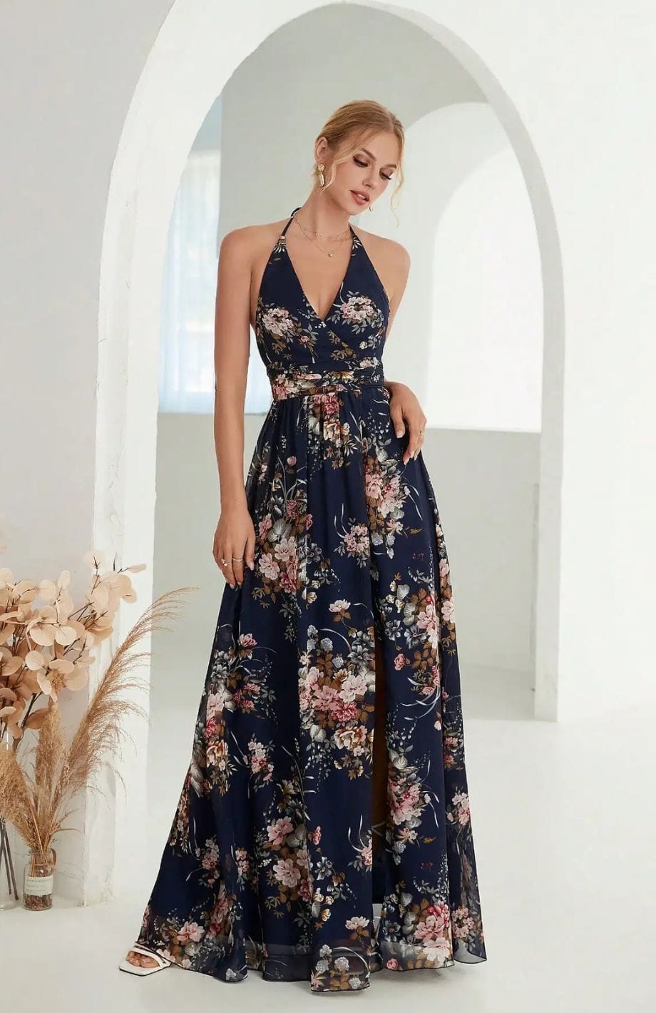 Eva | Elegant Printed Dress – Perfect For Weddings 