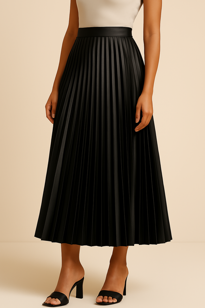 Céline | Fustă plisată cu talie înaltă – Eleganță și siluetă sublimată 