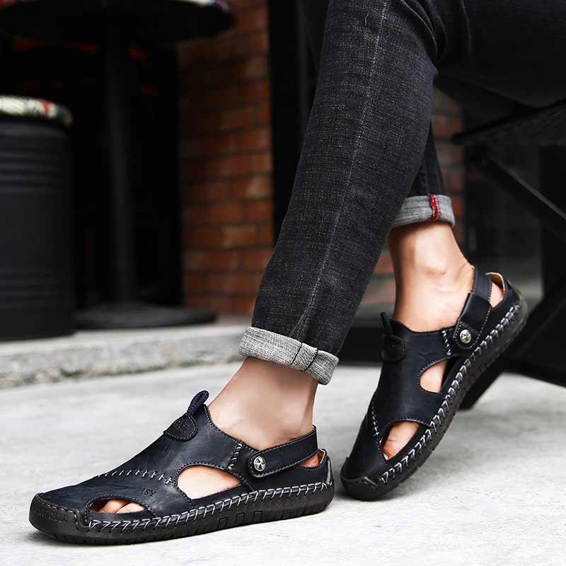 Cesare | Sandali Uomo – Comfort Morbido e Stile Aerato 
