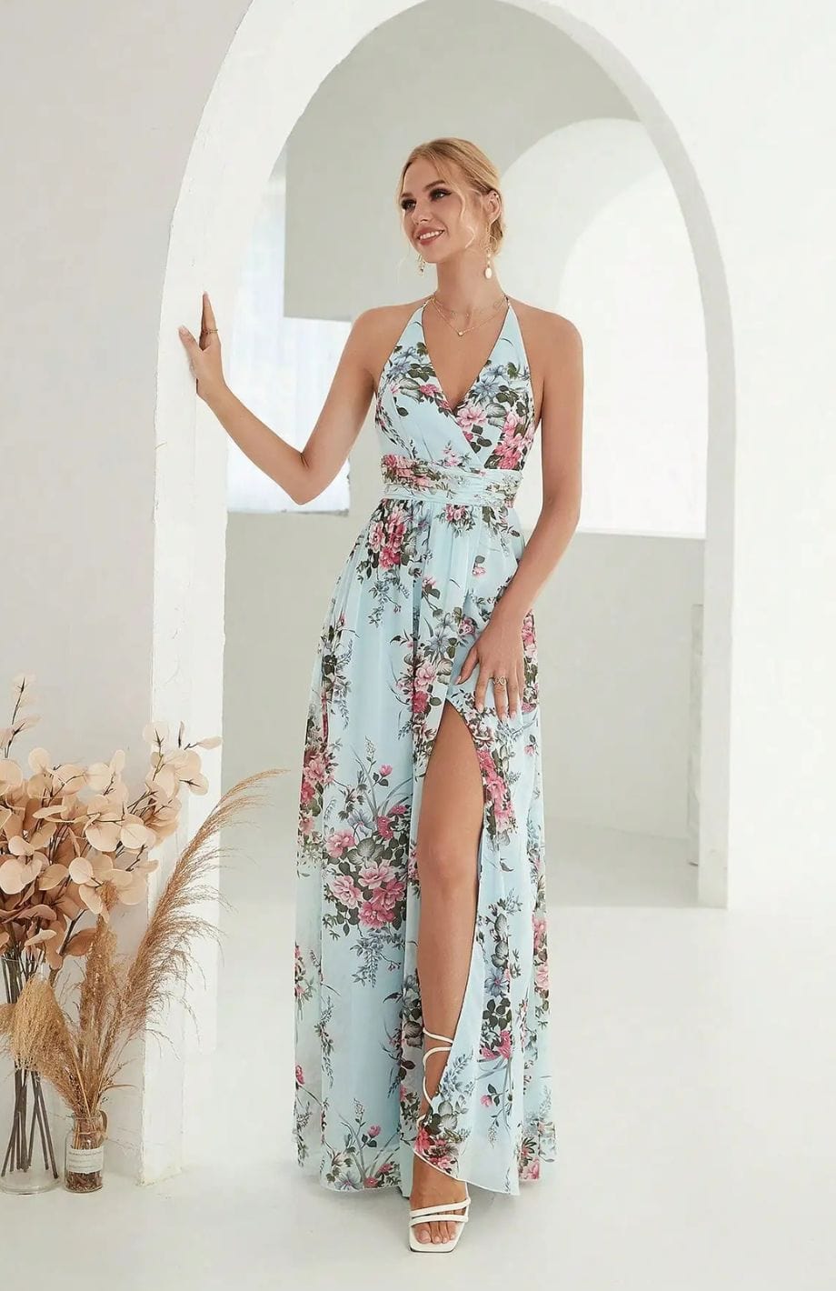 Eva | Elegant Printed Dress – Perfect For Weddings 