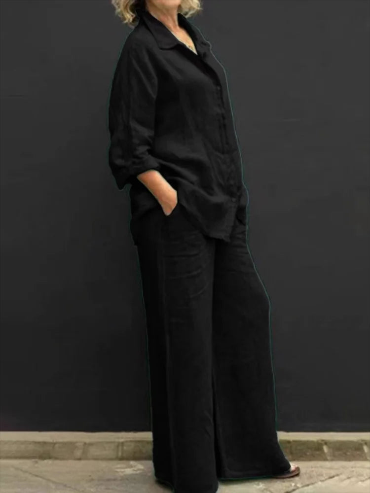 Gwendoline | Ensemble Knappet Kvinne – Oversized og Trendy 