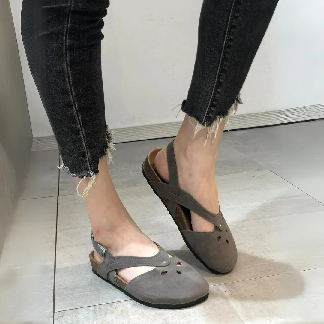 Albertine | Elegante Sandalen – Geschlossener Zehenbereich und sichere Passform 