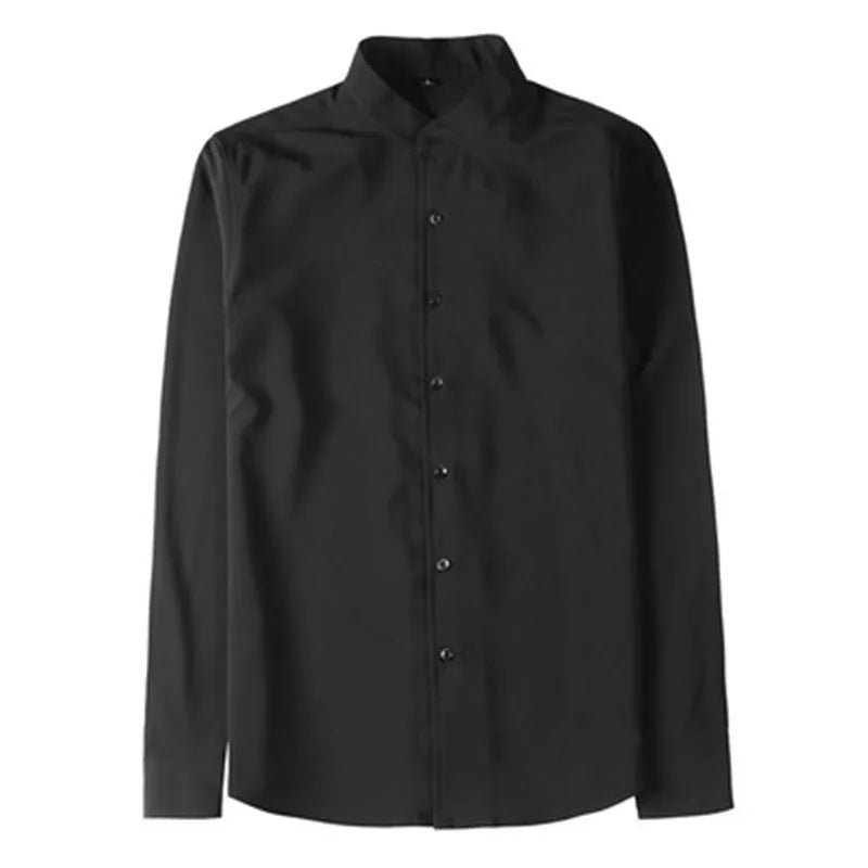 Nathan | Herrenhemd Slim Fit mit Stehkragen 