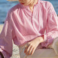 Ginette | Bluse med fine striber – Chic og komfortabel 