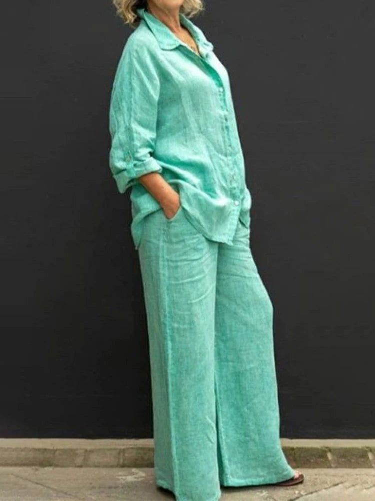 Gwendoline | Ensemble Knappet Kvinne – Oversized og Trendy 