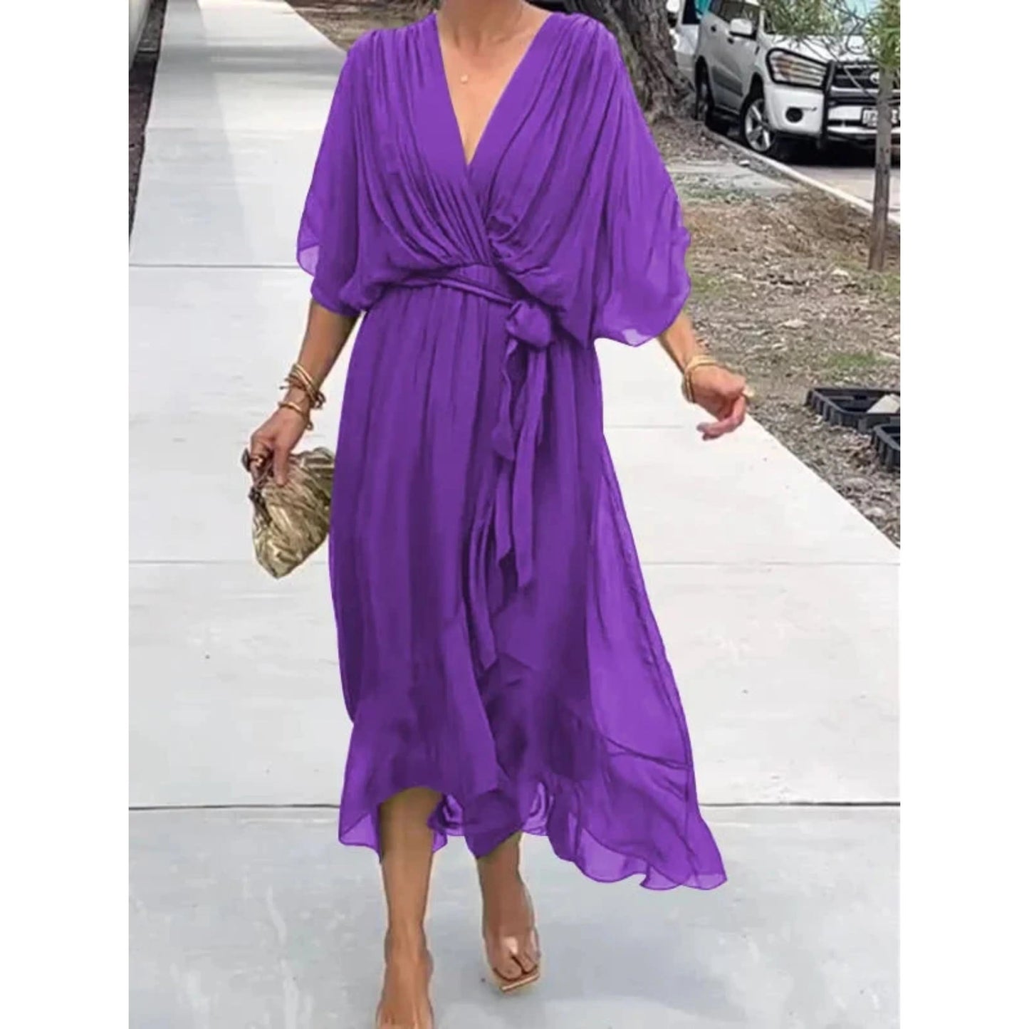 Annabelle | Vestido Cruzado – Corte Ligero y Fluido 