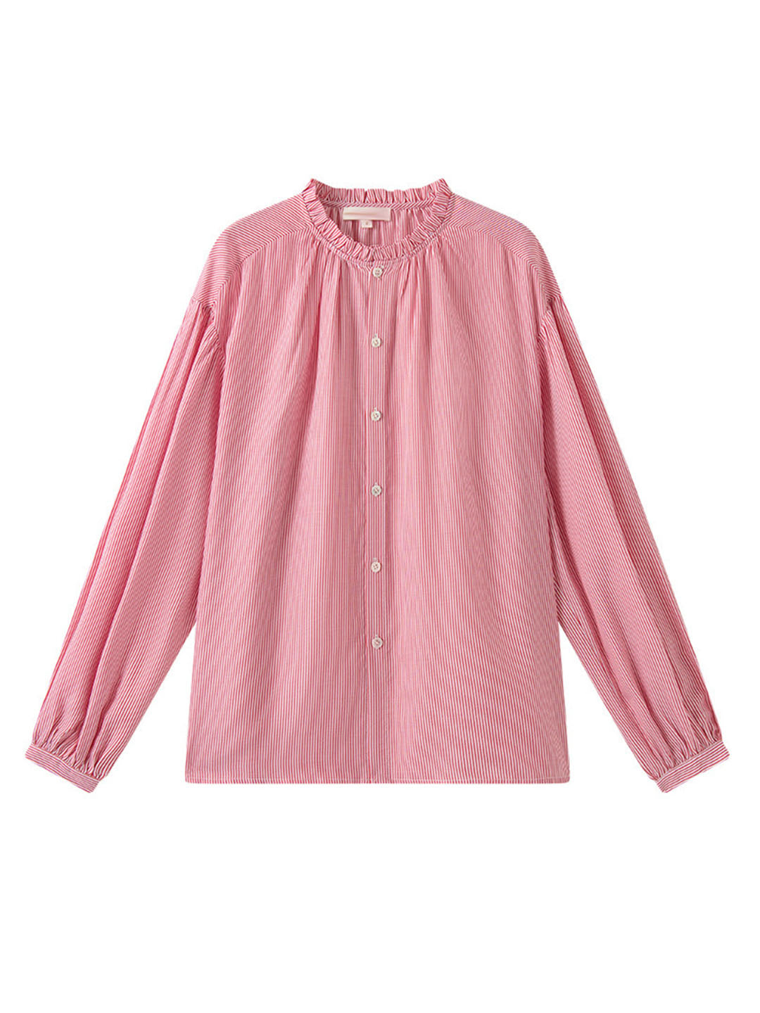 Ginette | Bluse med fine striber – Chic og komfortabel 