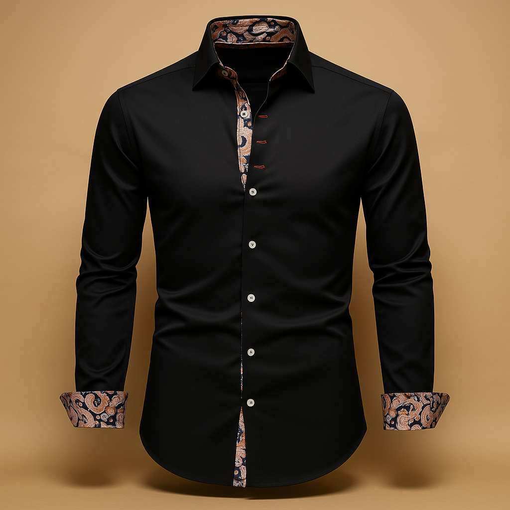 Loïc | Chemise Ajustée À Manches Longues Avec Col Structuré