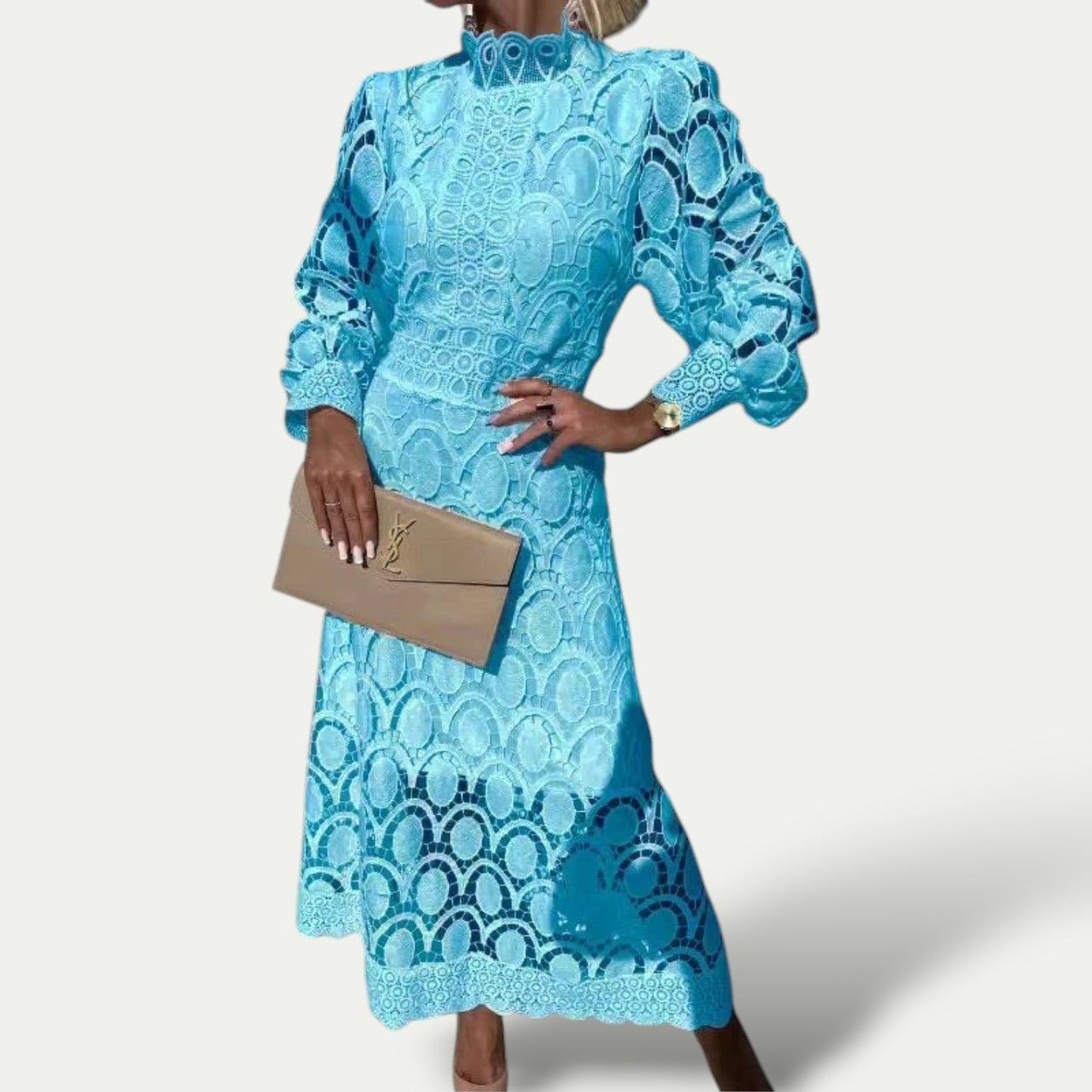 Sabrine | Midi Sukienka Wyrafinowana – Klasyczna Elegancja i Wyrafinowany Styl 