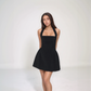 Sandra | Robe Mini D’été – Décolleté Halter Et Volume Fluide