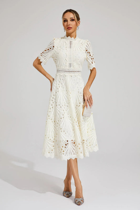 Nadine | Abito Midi – Fascino Chic E Tocchi Raffinati 