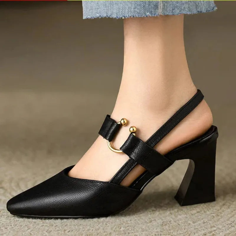 Sabine | Open-Toed Heels – Elegant and Sophisticated 