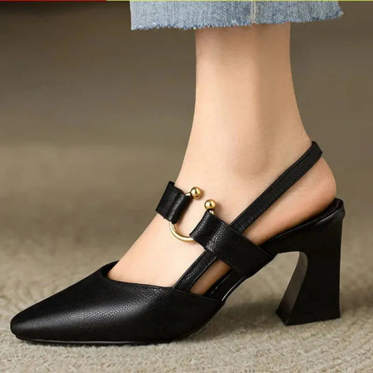 Sabine | Open-Toed Heels – Elegant and Sophisticated 