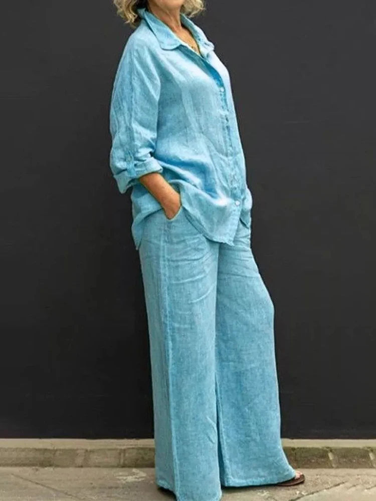 Gwendoline | Ensemble Knappet Kvinne – Oversized og Trendy 