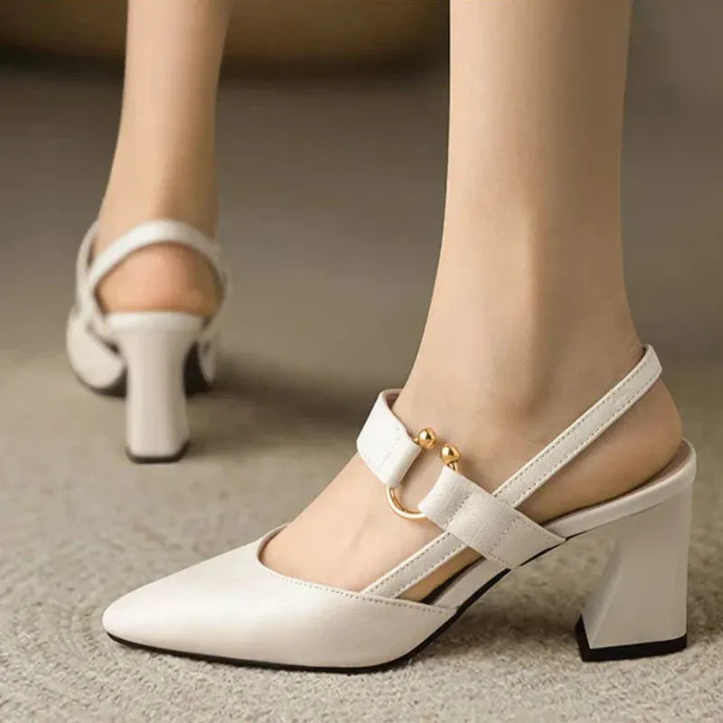 Sabine | Open-Toed Heels – Elegant and Sophisticated 