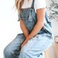 Lucie | Lässige ärmellose Jeanslatzhose 