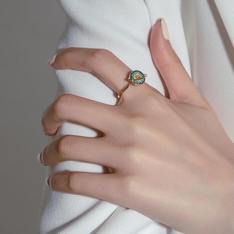 Aline | Elegancka pierścionek orbitalny przeciwstresowy 