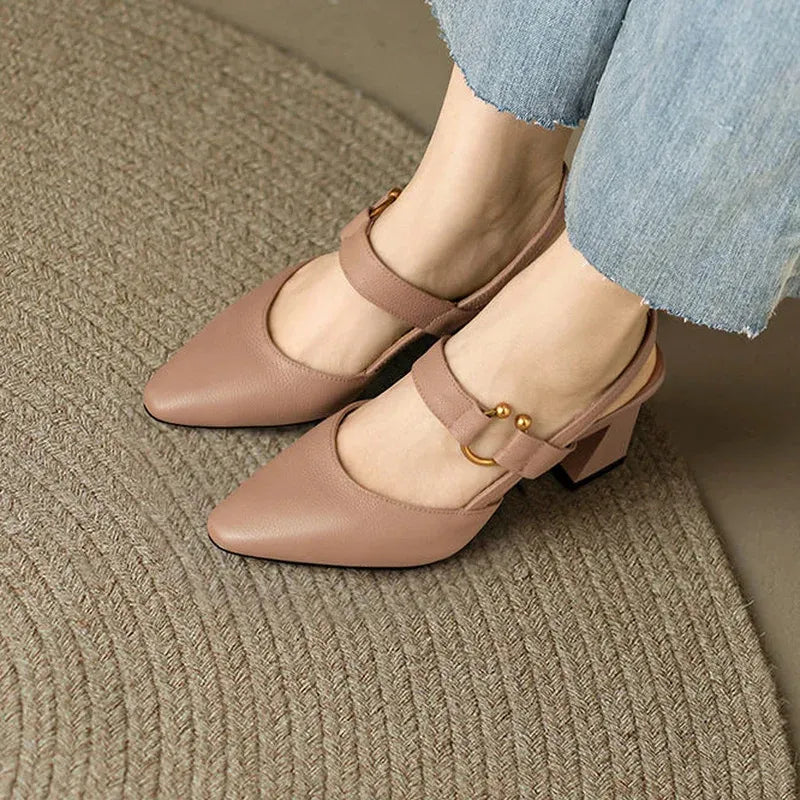 Sabine | Open-Toed Heels – Elegant and Sophisticated 