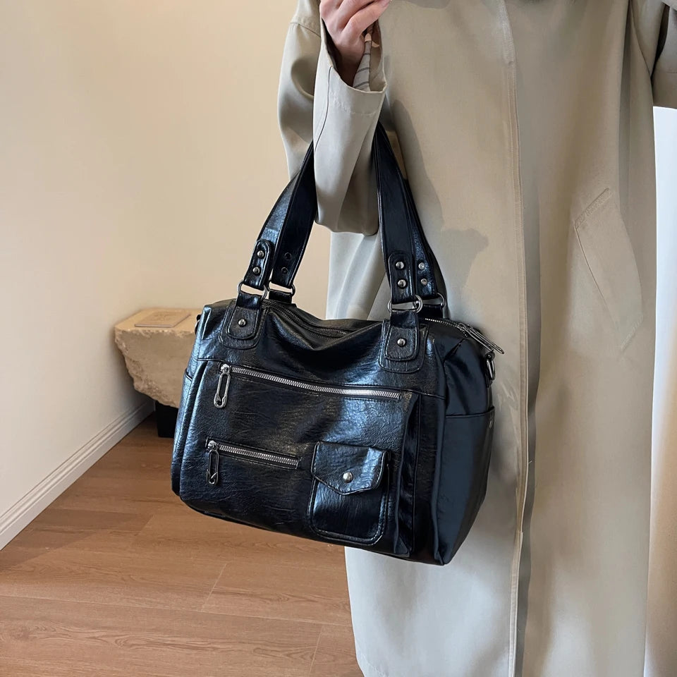Amaya | Gran Bolsa de Curso en Bandolera – Elegancia y Confort Diario 