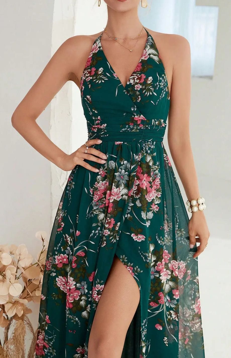 Eva | Elegant Printed Dress – Perfect For Weddings 