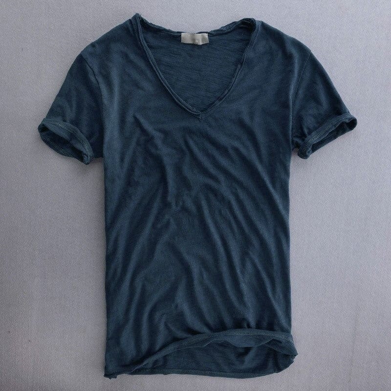 ヴィクトル | Vネック Tシャツ 半袖 ゆったりシルエット 